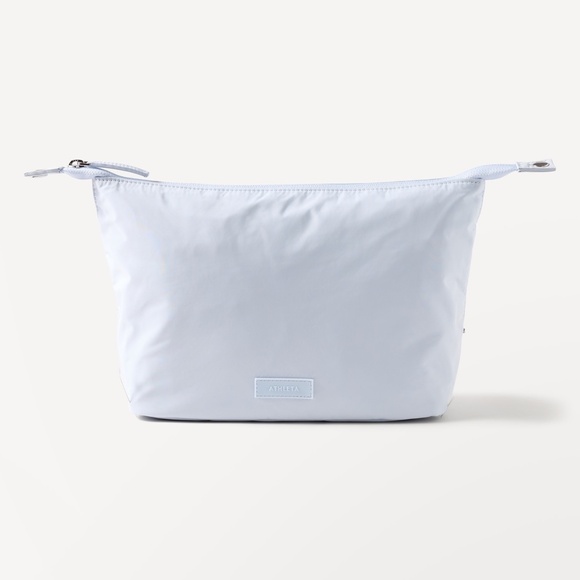 Athleta All About Medium & Small Blue Nylon Medium & Small Cosmetic Pouches NWT - Picture 2 of 5